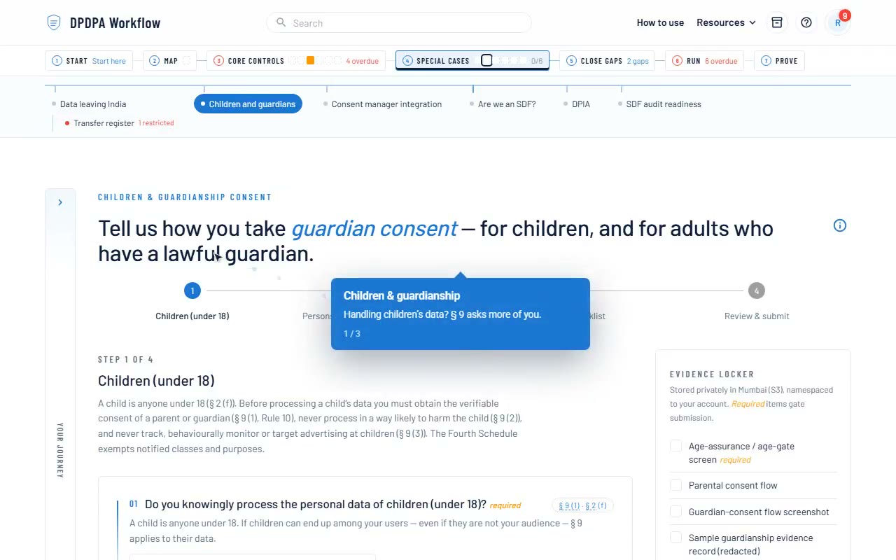 Children & guardianship demo