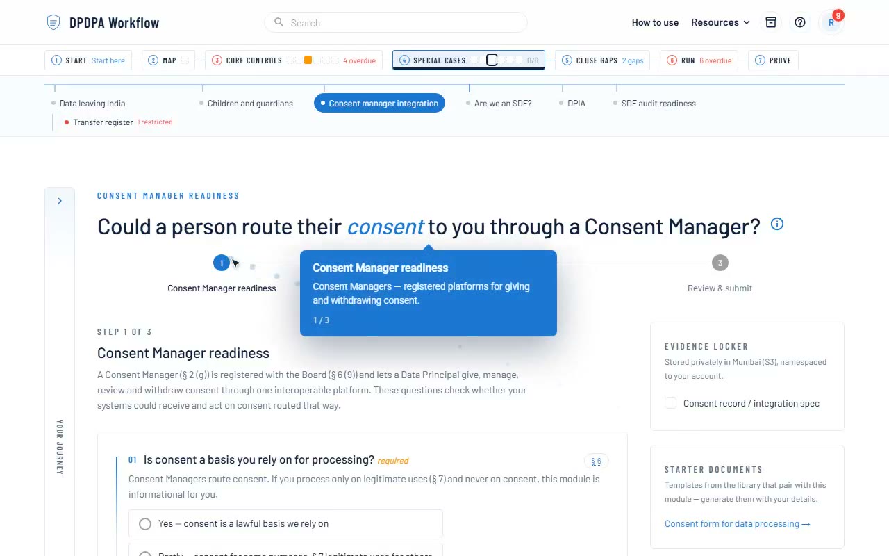 Consent Manager readiness demo
