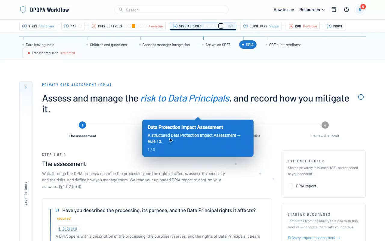 Data Protection Impact Assessment demo