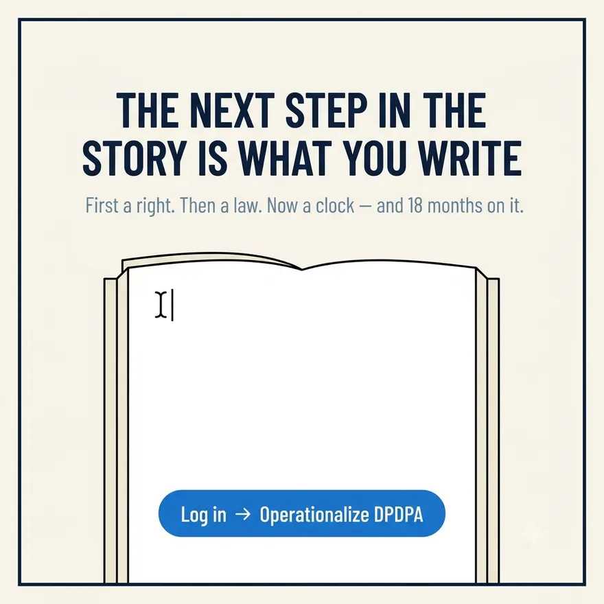 The next step in the story is what you write. Log in and operationalize the DPDPA.